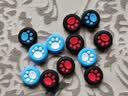 Xbox游戏机周边 适用PS5/4猫爪摇杆帽黑神话悟空猫爪摇杆帽北通盖世小鸡启明星游戏智能手柄通用 蓝底白爪 2对4粒装 实拍图