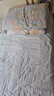 富安娜家纺 圣之花床上四件套纯棉床品套件双人床单被套 【40支斜纹】圣之花-海蓝音 1.8米床 床单款 （被套230*229cm） 实拍图