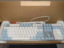 达尔优（dareu）EK815机械合金键盘 有线键盘 游戏键盘 108键单光 男生女生 电脑键盘  白色蓝色 青轴 实拍图