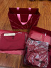 ubras无尺码千马纹红色内衣套装送礼生日礼物文胸礼盒文胸内裤 背勾款 实拍图