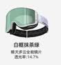 Flow Theory 滑雪镜双层防雾磁吸镀膜抗UV滑雪眼镜护目镜滑雪装备 白框抹茶绿 实拍图