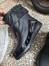 德系雨鞋雨靴高档男新款收口防雨防水鞋中筒防滑雨靴水靴户外钓鱼 黑色加防水口不可拆 42 实拍图