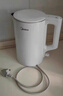 美的（Midea）电热水壶家用烧水壶泡茶0涂层食品级304不锈钢自动断电双层防烫全钢无缝1.5L大容量 MK-HJ1566 实拍图