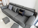 酷比得功能极简新款钢琴键真皮沙发客厅小户型北欧简约现代免洗直排沙发 直排三人位【2.6米】 【接触面】S+级加厚头层牛皮 实拍图