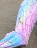 豹潜美人鱼尾巴儿童服装泳衣女演出服美公主裙人鱼泳衣 星辰上衣+短裤+尾巴 S(3-5岁) 80 【舒适面料 修身不紧绷】 实拍图