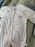 婴儿夹棉连体衣春季男女宝宝哈衣爬服纯棉服棉衣服秋冬装加厚套装 彩虹粉色 40克棉 （适合18-23度） 66cm 11-14斤 实拍图