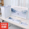 电脑防尘罩台式显示器主机箱全包保护套可爱家用网红键盘防尘盖布 一叶扁舟 24英寸 实拍图