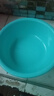 新款圆形家用洗脸盆加厚卫生间厨房洗衣洗菜洗脚宿舍泡脚盆 湖水蓝 加大号【直径39.5CM】 实拍图