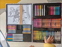 绘儿乐美术蜡笔水彩笔彩色铅笔套装幼儿园小学生文具老师推荐开学礼物 小猪佩奇（95件装）041240 1盒 实拍图