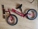 飞鸽（FG FLYING PIGEON）儿童平衡车滑步车幼儿学步车小孩滑行车单车14寸充气轮酒红色 实拍图
