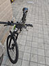 EG7山地自行车成人学生变速越野单车双减震赛车26寸青少年男女公路车 辐条-黑白【轻量铝架 减震座鞍】 26寸21速【适合：160-180CM】 实拍图