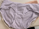 婧麒（JOYNCLEON）孕妇内裤棉低腰孕产妇通用内裤棉大码四季肤+粉+紫+绿 XL jnk0362 实拍图