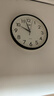 康巴丝（Compas）挂钟客厅 简约静音客厅石英钟表挂墙时钟 c2866 黑色 30.5cm直径 实拍图
