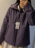 骆驼（CAMEL）李一桐同款外套男女春秋拒水夹克风衣 C35CR0L0019 凝夜紫 S 实拍图