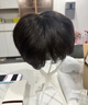 佰丝堂假发女短发全头套式短直发中老年妈妈整顶发套真发混丝（自然黑） 实拍图