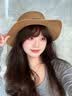 浩冠（HAOGUAN）帽子女新款夏季遮阳帽法式平顶草帽女士显脸小海边沙滩礼帽防晒帽 实拍图