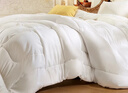 富安娜 舒暖 纤维被子冬季被芯 双人冬厚被 约6.3斤 203*229cm 白色 实拍图