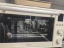美的（Midea）35L家用多功能烘焙电烤箱 双层玻璃门/精准控温/热风烘烤/搪瓷内胆 PT3530W-D 实拍图