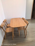 源氏木语 精选实木餐桌现代简约家用饭桌北欧小户型餐厅桌子橡木 【6】原木色餐桌1.2米+ 圆弧餐椅*4 实拍图