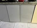 晴画防油贴厨房橱柜防水防油贴纸家具翻新贴纸自粘墙纸珠光灰60*300cm 实拍图