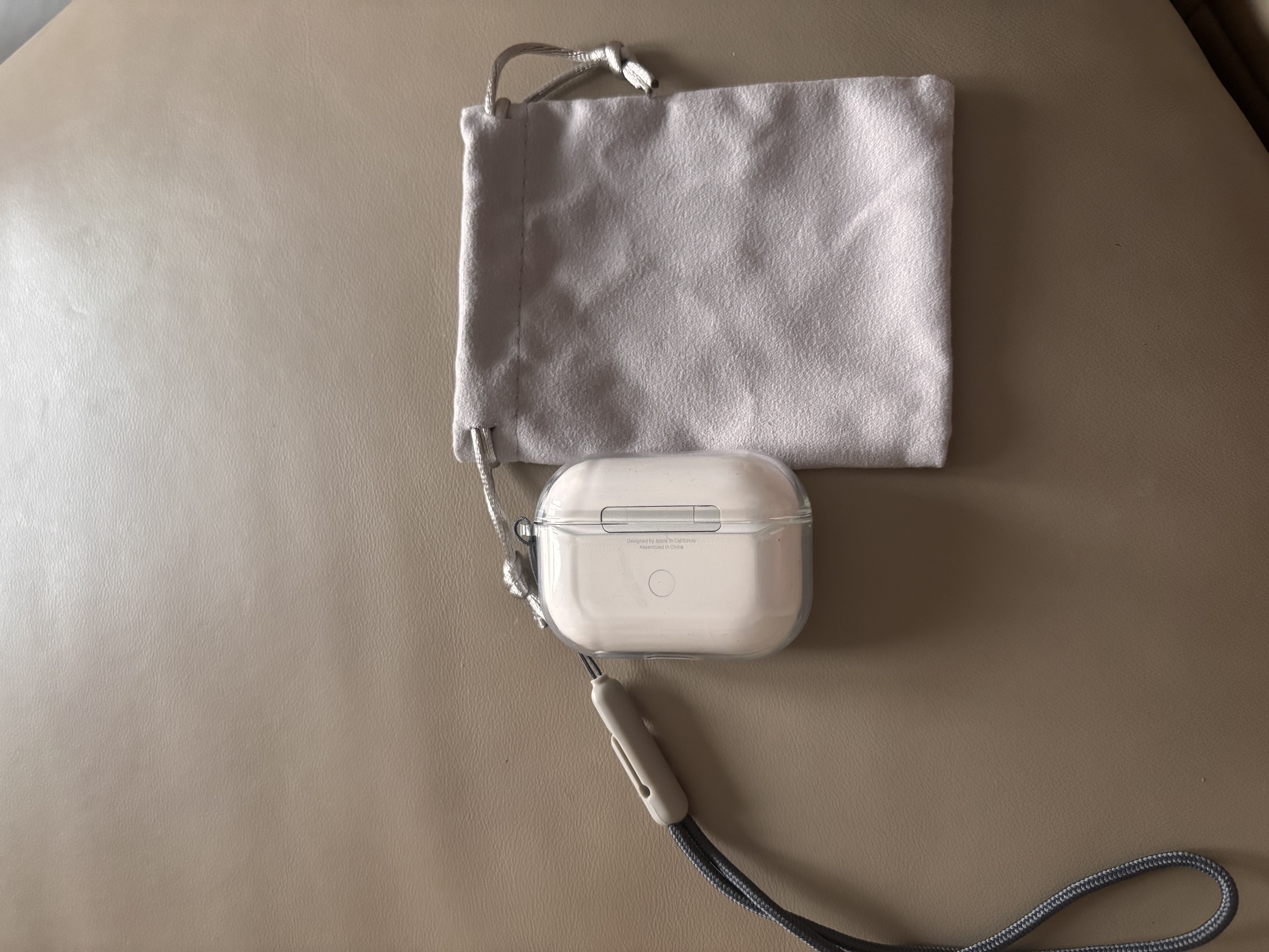 品胜 适用于AirPods Pro保护套 Apple无线蓝牙耳机保护套透明软壳全包防摔减震防滑抗指纹 含挂绳 实拍图