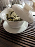 金镶玉 盖碗功夫茶具三才盖碗 羊脂玉德化白瓷泡茶杯碗 初夏120ml 实拍图