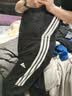 阿迪达斯（adidas）透气直筒运动裤男宽松百搭春秋休闲卫裤长裤 黑白 2XL 实拍图