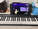 特伦斯电子琴88键折叠琴成人儿童初学电钢键盘教学乐器V10便携钢琴 V10典雅黑+延音踏板+原装琴包 实拍图