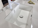 FOAO 德国大容量平底台下盆卫生间方形洗脸盆石下盆陶瓷嵌入式洗手盆 24寸单盆+龙头套装（6选1） 实拍图