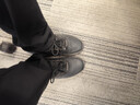特步运动鞋男鞋跑鞋春夏季皮面防水轻便减震健身休闲慢跑步鞋子男黑色 实拍图