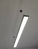 灯灵办公室吊线灯LED长条灯吸吊两用超亮节能办公写字楼商超工程工业专用平板灯 黑框直角120x20cm48W白光 10个装 实拍图