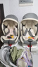 Heekin德国 儿童安全座椅汽车用0-4-12岁婴儿宝宝360度旋转ISOFIX硬接口 尊享灰(遮阳棚+上拉带+侧保护) 实拍图