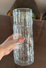 漫生活玻璃花瓶插花水养透明插花瓶百搭冰川纹水养轻奢水培植物摆件24cm 实拍图