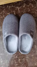 洁丽雅家居棉拖鞋男士2025新款家用秋冬季室内保暖大码抗菌防臭拖鞋女冬 深灰 【99%抗菌 二代升级】 44-45 【适合43-44码】 实拍图