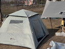 牧高笛（MOBIGARDEN）帐篷 户外自动速开黑胶帐篷零动空间天幕版155 NX23561030 米白 实拍图