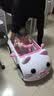 萌娃宝贝（PRETTY BABY）HeIIoKtt儿童电动车可坐宝宝遥控汽车女孩四轮玩具车公主礼物童车 KT猫（粉色）双驱+12V4.5+遥控+摇摆+蓝牙 实拍图