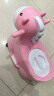 小哈伦儿童马桶宝宝坐便器婴幼儿尿盆小孩小便器万向轮刹车轮小马樱花粉 实拍图
