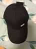 【热巴同款】加大棒球帽帽子男女大头围显脸小春夏字母百搭棒球帽 侧标-黑色【1顶】 实拍图