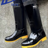 回力雨鞋男高筒户外雨天防水防滑胶鞋耐磨钓鱼洗车雨靴套鞋827黑高39 实拍图