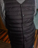 京东京造零压排骨羽绒轻薄羽绒服男外套冬季防钻绒马甲背心曜石黑L 实拍图