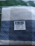艾薇纯棉枕巾一个儿童加大三层纱布夹棉枕芯枕头巾 蓝色格子 52*78cm 实拍图