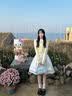 欧时纳（JUST STAR）【徐璐同款】凯莉包女包2026新款包包轻奢侈斜挎包手提包生日礼物 海盐蓝小号+繁花挂饰 包包女包时尚生日礼物-可写贺卡 实拍图