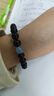 金石灵天然黑曜石手串男女款水晶手链海蓝宝五行补水佛珠转运珠生日礼物 黑曜石五行补水8毫米 实拍图