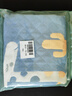 艾薇 儿童枕巾学生成人全棉纱布三层夹棉枕头巾一个装 52*78cm 小鹿蓝 实拍图