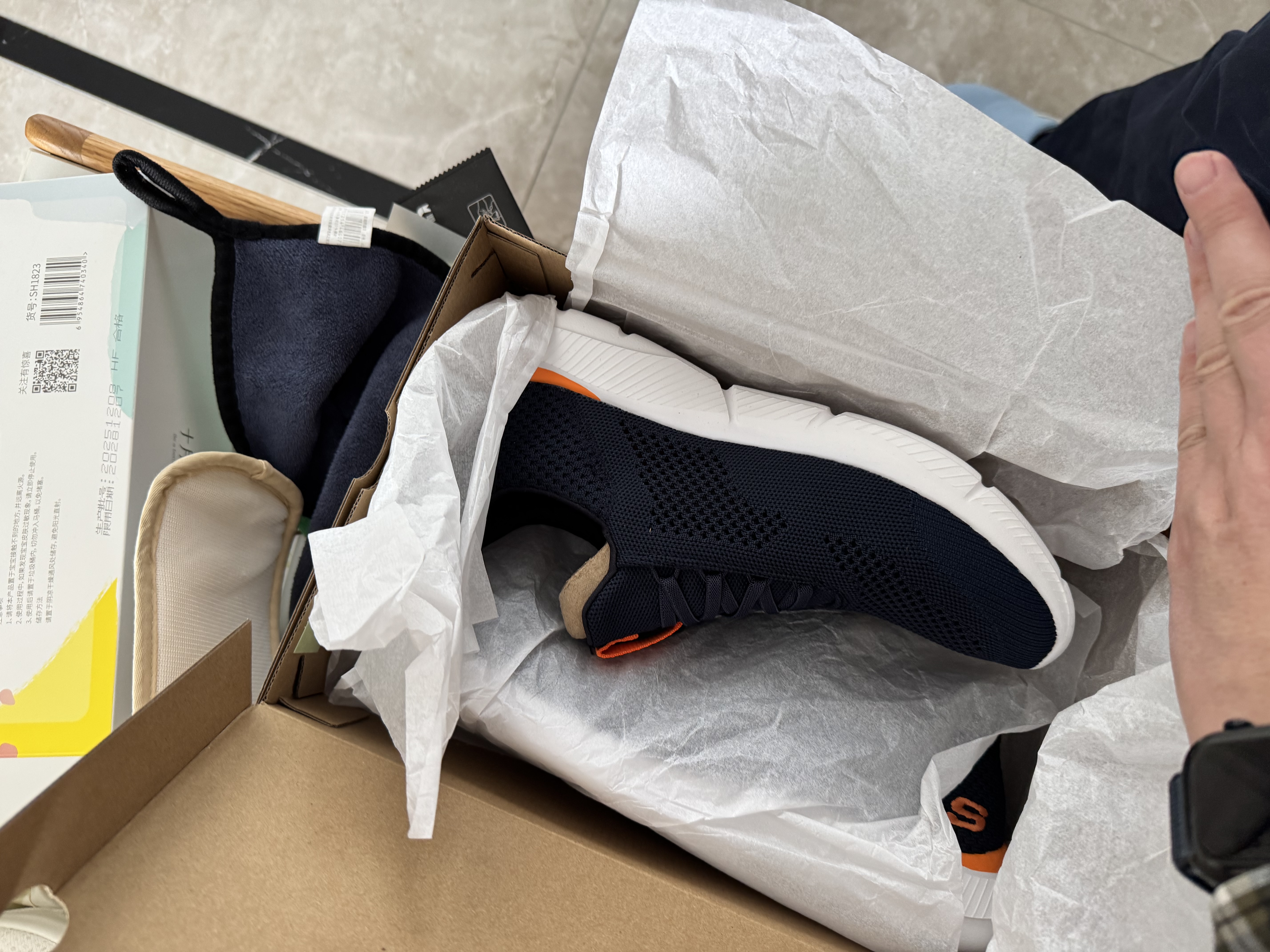 斯凯奇（Skechers）运动鞋男士软底舒适跑步鞋减震轻便休闲健步鞋通勤男鞋 实拍图