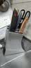 美厨（MAXCOOK）不锈钢刀架刀座 厨房刀具置物架菜刀收纳6个刀槽 加厚加大MCD7019 实拍图