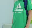 阿迪达斯（adidas）儿童T恤夏季户外运动休闲百搭短袖 绿/白 140 实拍图