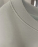 adidas情侣款休闲抓绒圆领长袖卫衣套头衫男女秋季阿迪达斯轻运动   白色   L 实拍图
