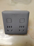 德力西(DELIXI)86型转换插头/插座/转换插座/电源转换器 一转四转换插头分控开关 灰色 实拍图