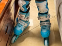 361°儿童轮滑鞋初学者男童女童溜冰鞋闪光轮旱冰鞋尺码可调节 蓝色L码 实拍图